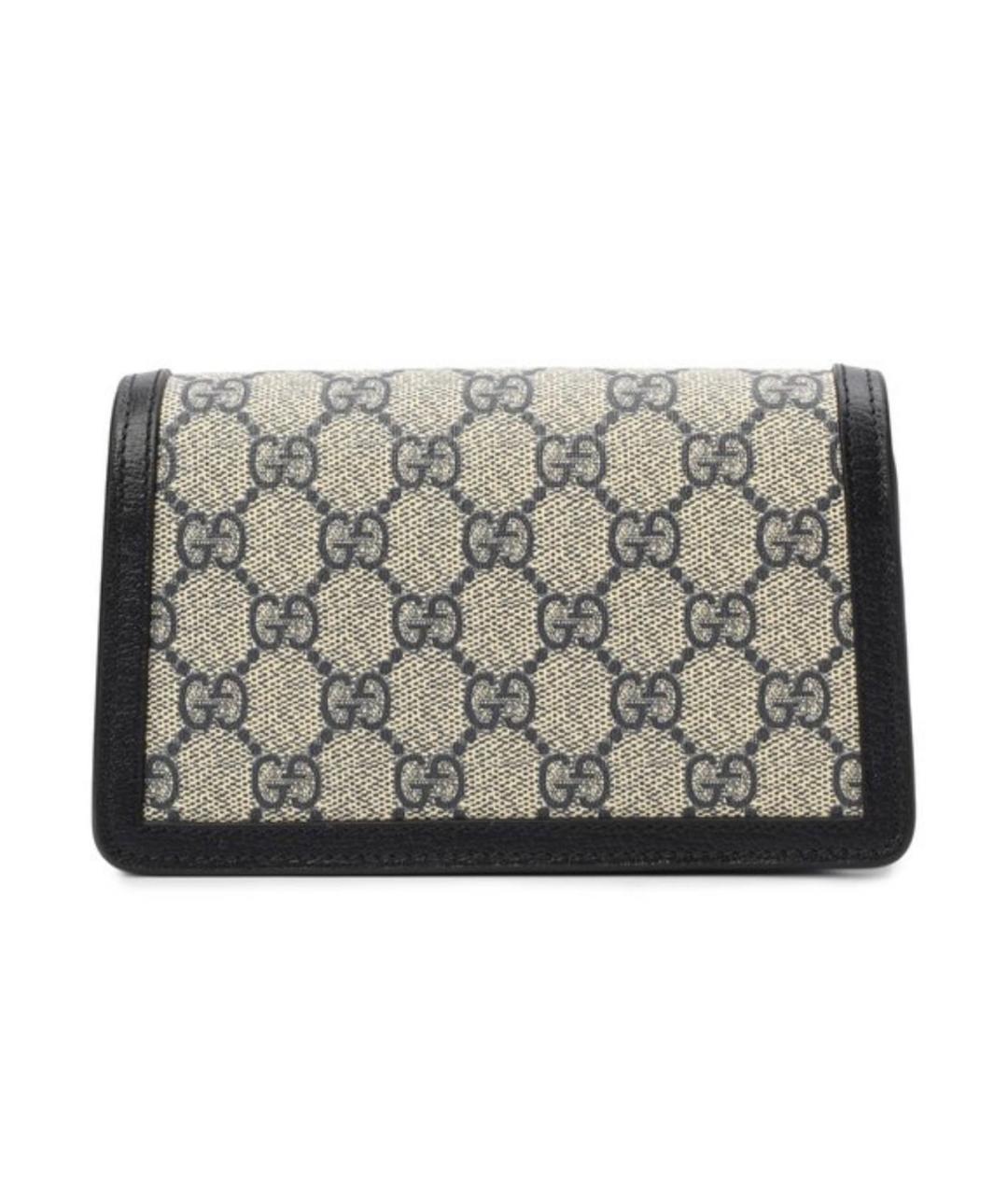 GUCCI Черная кожаная сумка через плечо, фото 3