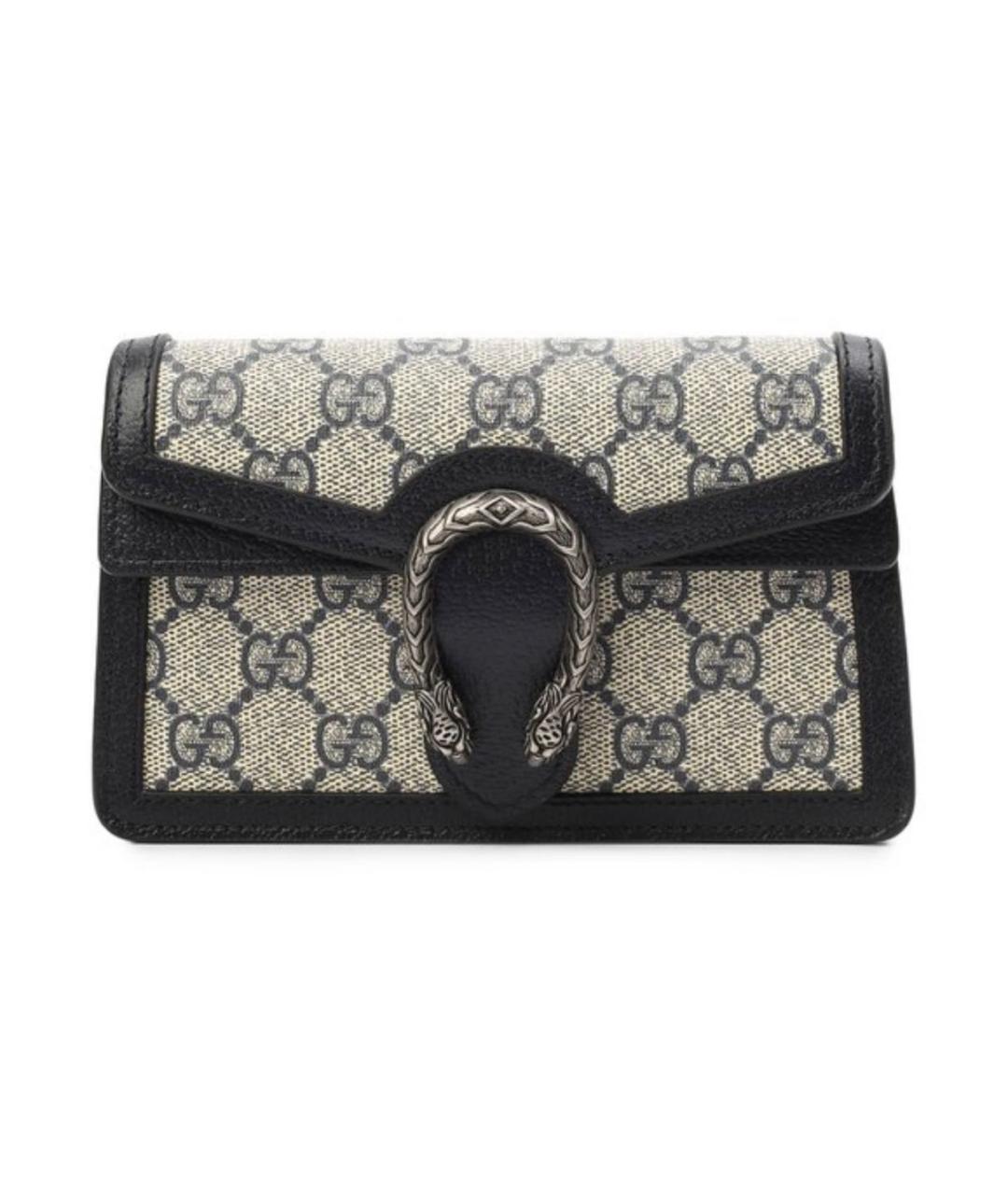 GUCCI Черная кожаная сумка через плечо, фото 2