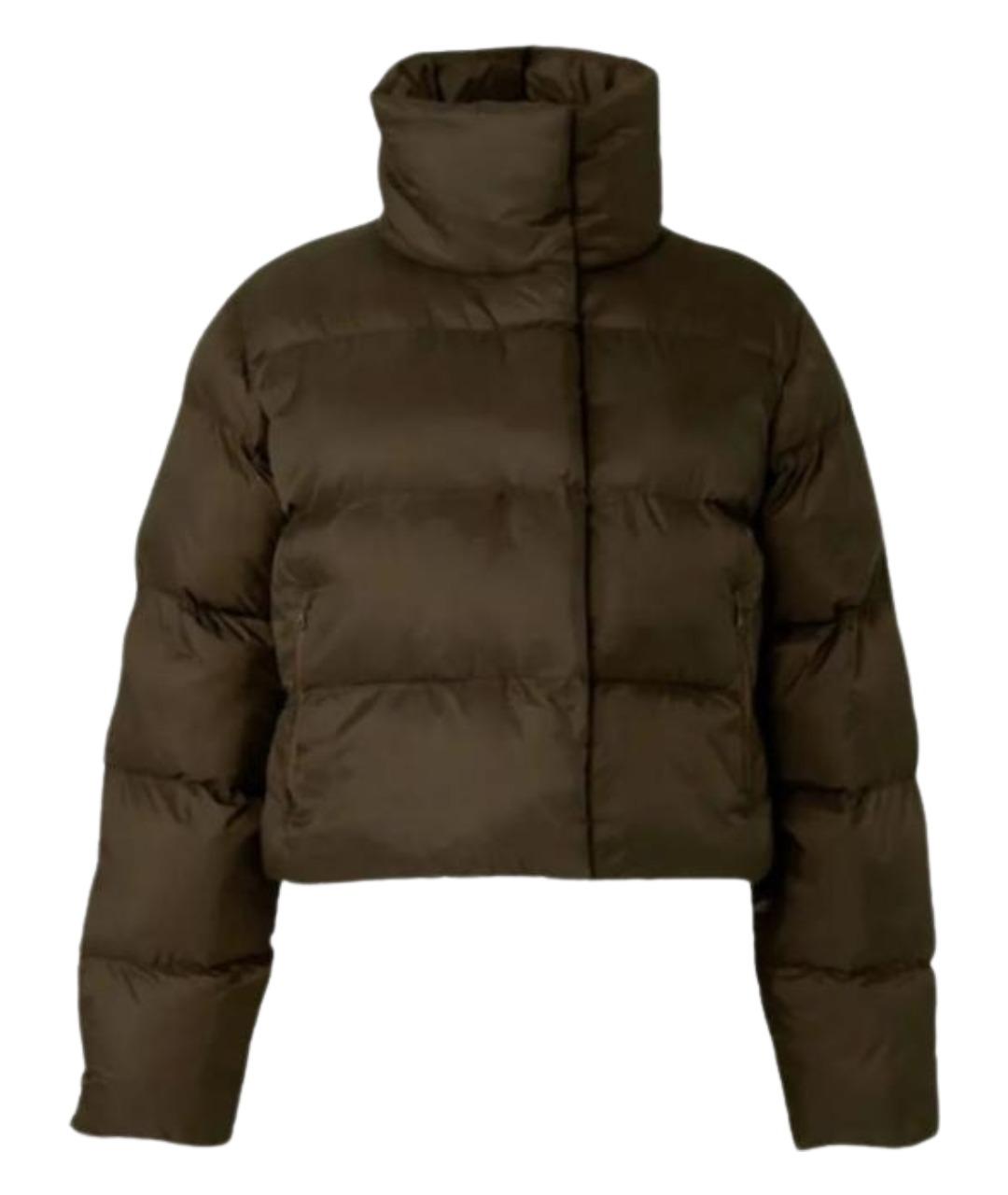 ALO YOGA Коричневый полиэстеровый пуховик, фото 1