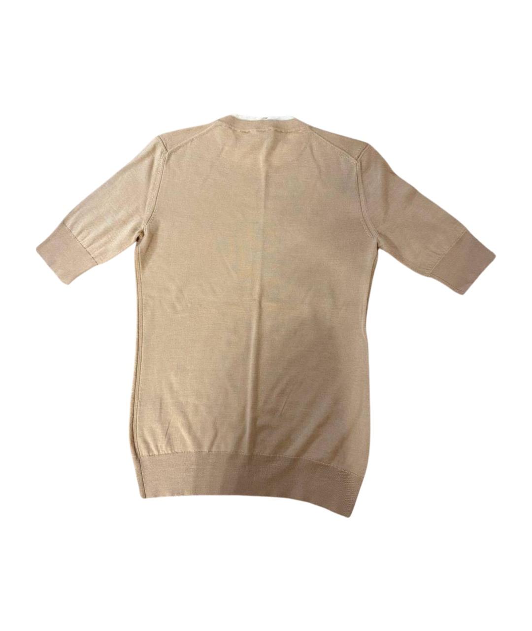 LORO PIANA Бежевая кашемировая майка, фото 1