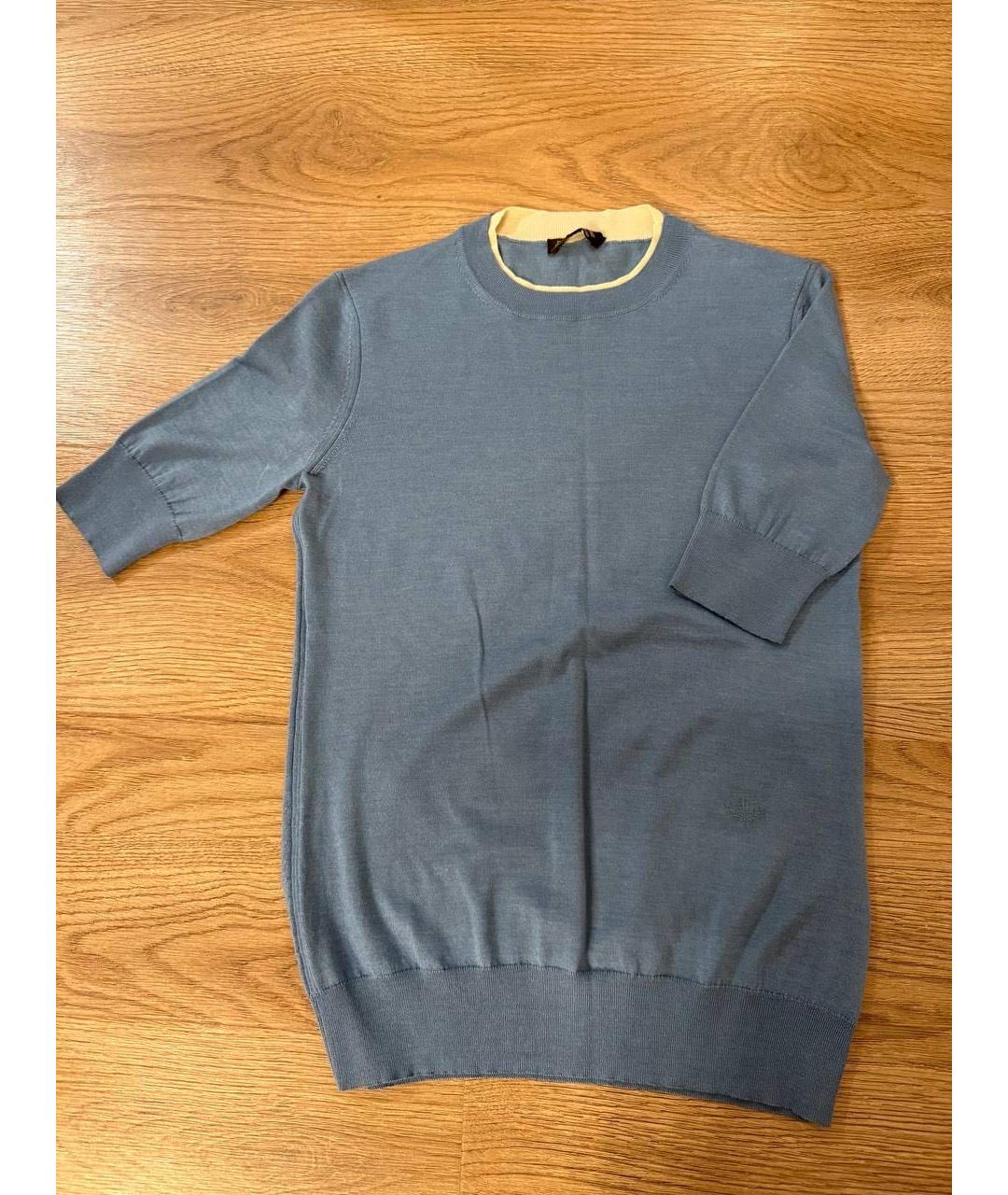 LORO PIANA Голубая кашемировая майка, фото 5