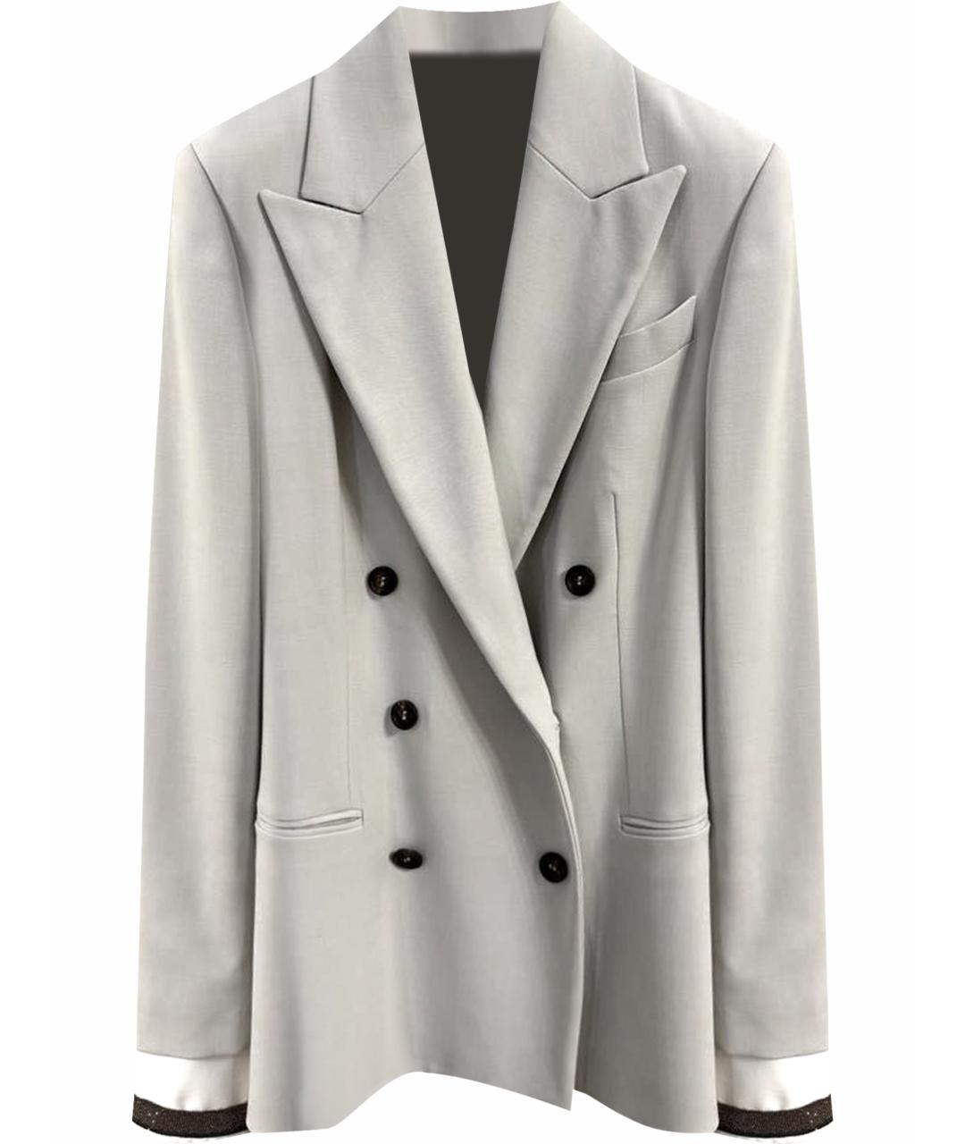 BRUNELLO CUCINELLI Бежевый хлопковый жакет/пиджак, фото 1