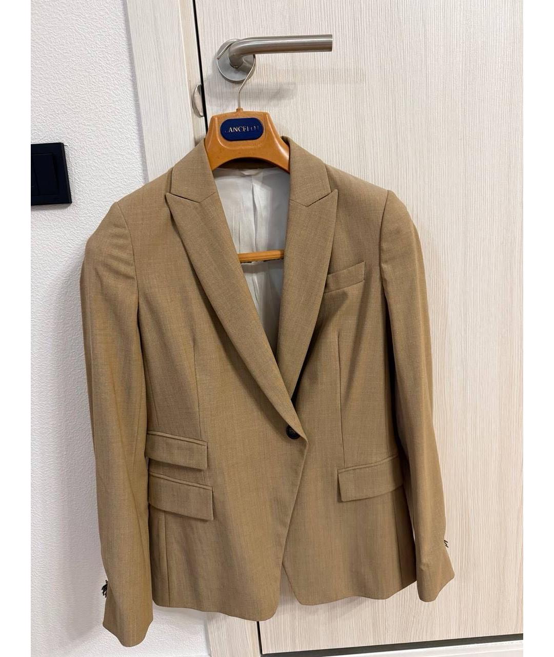 BRUNELLO CUCINELLI Коричневый хлопковый жакет/пиджак, фото 5