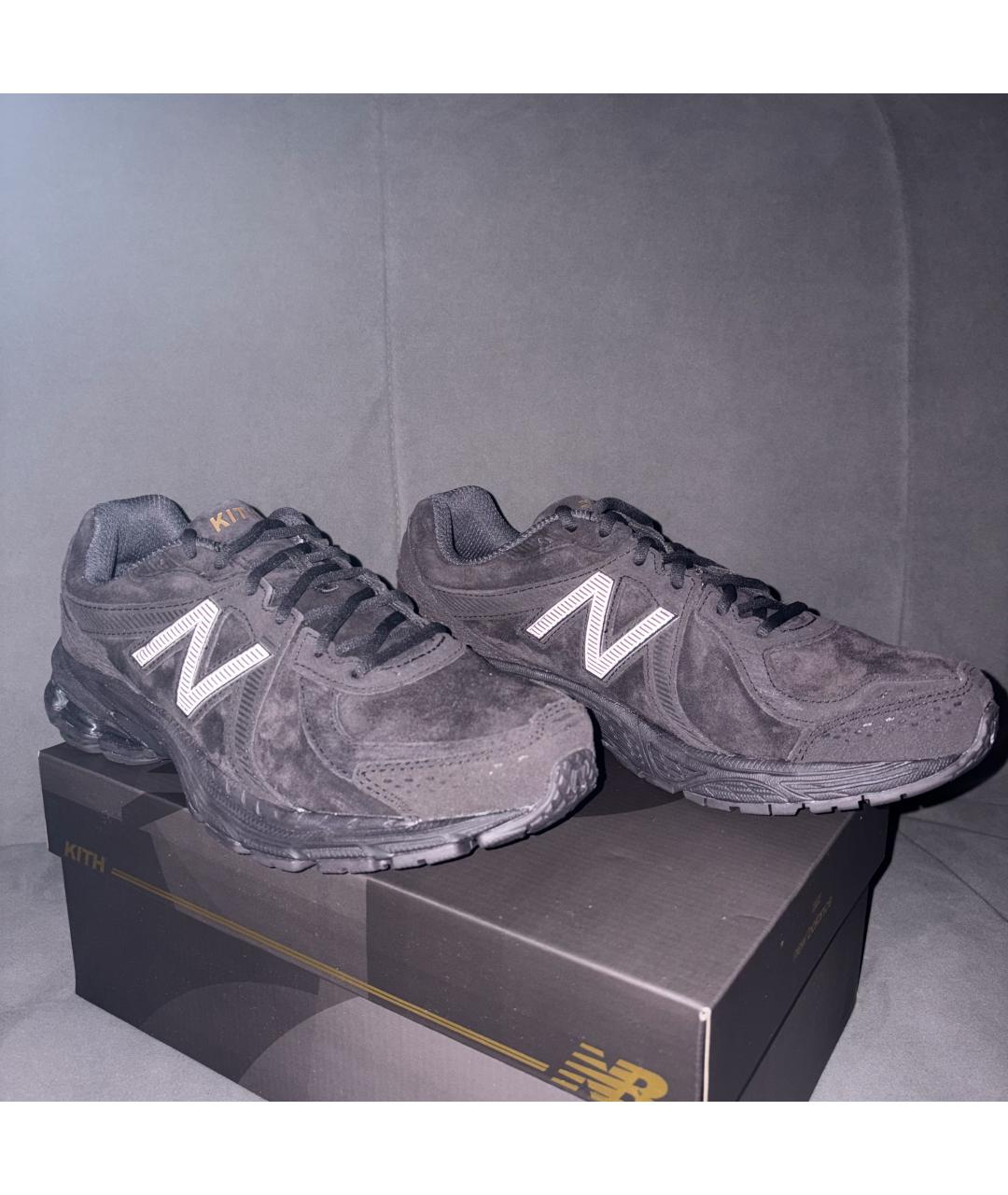 NEW BALANCE Коричневые замшевые низкие кроссовки / кеды, фото 5