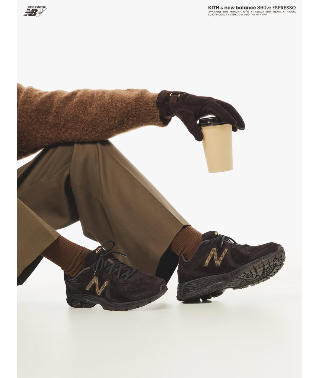 NEW BALANCE Коричневые замшевые низкие кроссовки / кеды, фото 9