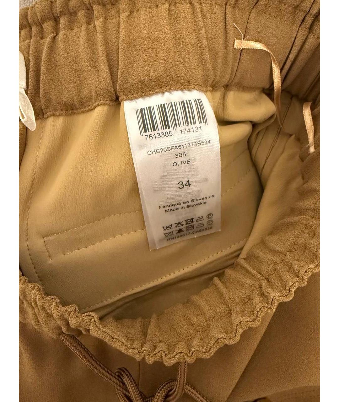 CHLOE Коричневые хлопковые спортивные брюки и шорты, фото 4