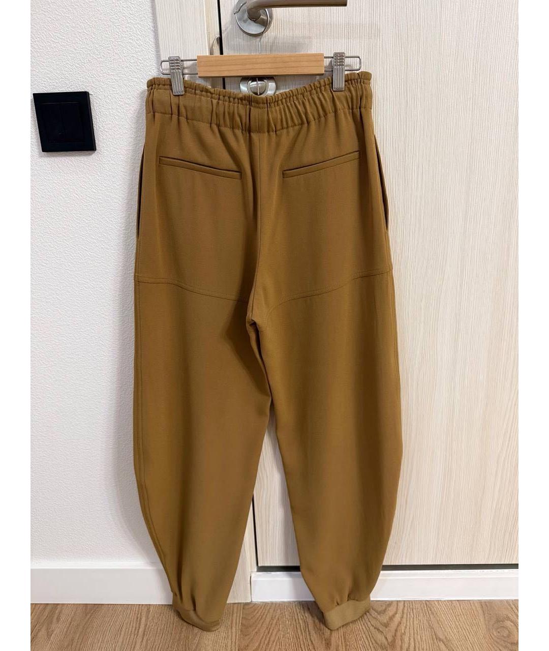 CHLOE Коричневые хлопковые спортивные брюки и шорты, фото 2