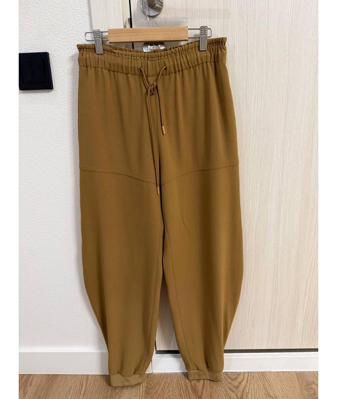 CHLOE Коричневые хлопковые спортивные брюки и шорты, фото 5