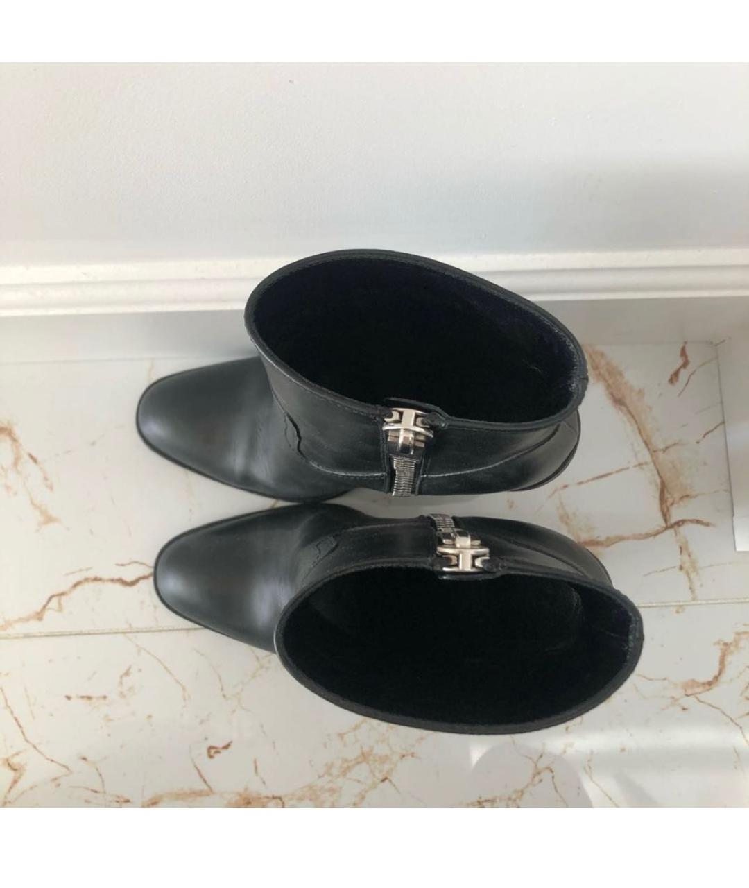 SAINT LAURENT Черные кожаные ботильоны, фото 3