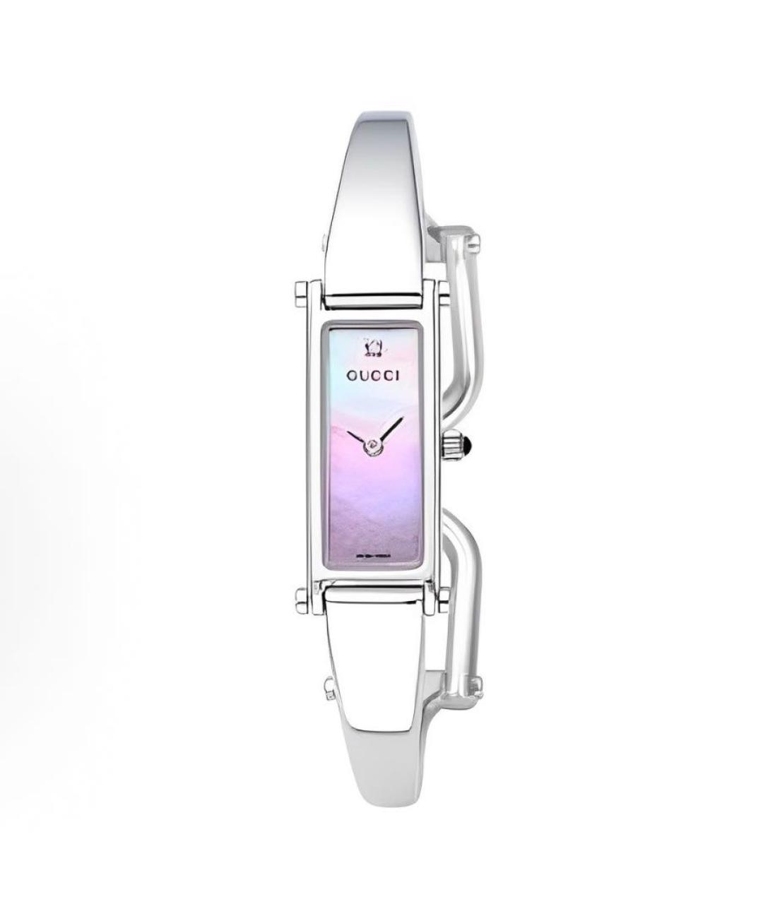 GUCCI Розовые металлические часы, фото 1