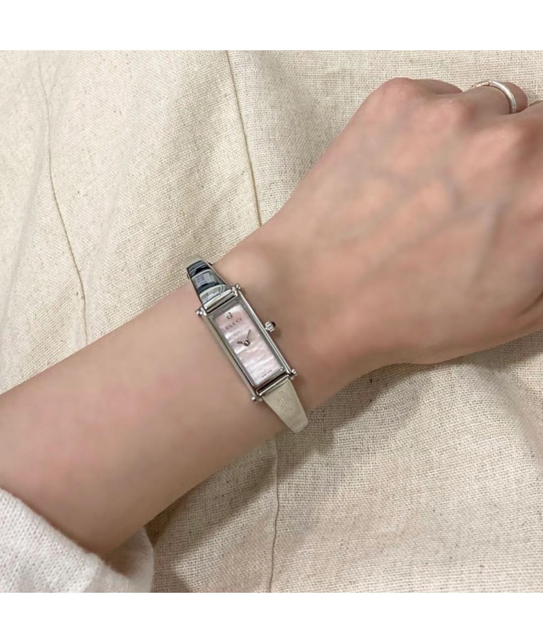 GUCCI Розовые металлические часы, фото 6