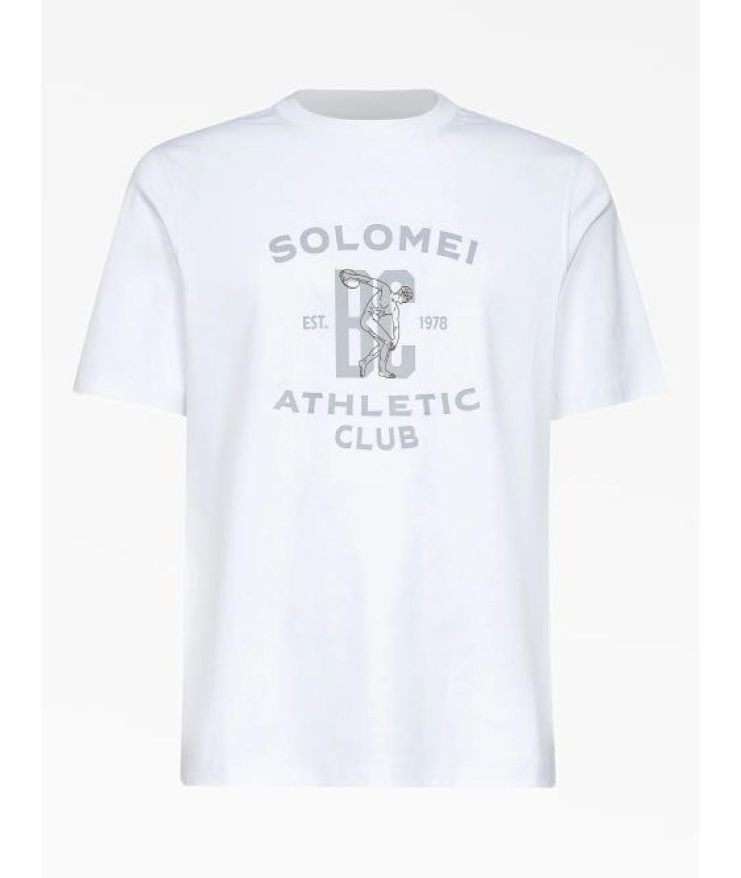 BRUNELLO CUCINELLI Белая хлопковая футболка, фото 6