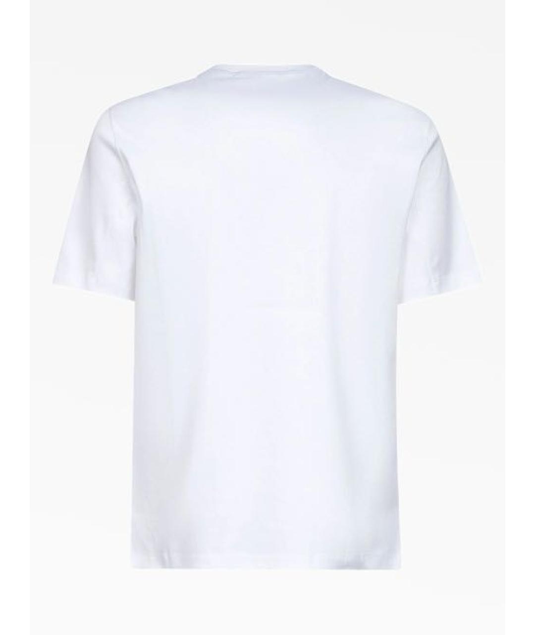BRUNELLO CUCINELLI Белая хлопковая футболка, фото 3