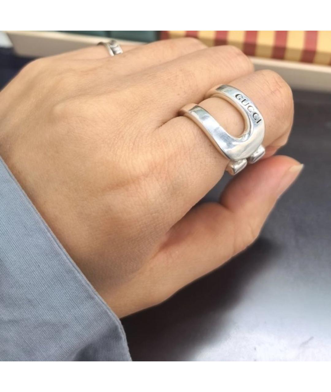 GUCCI Серебряное серебряное кольцо, фото 6