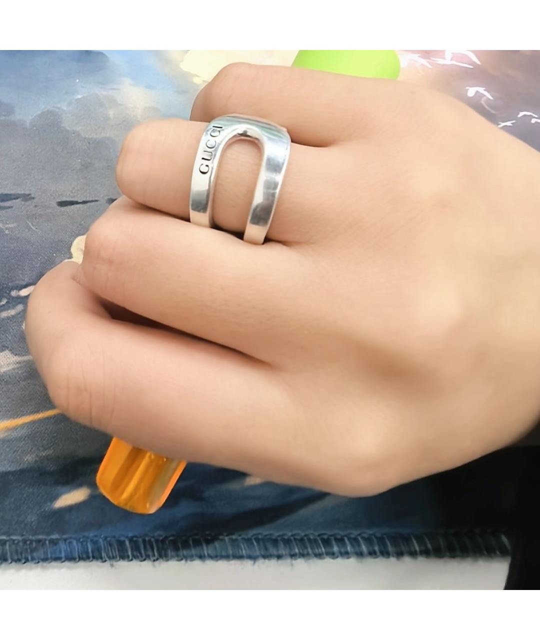 GUCCI Серебряное серебряное кольцо, фото 7