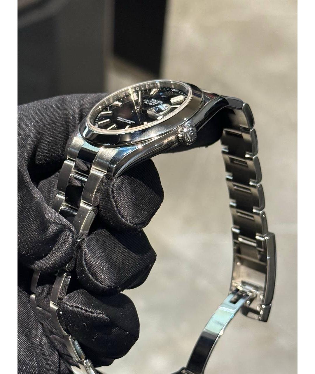 ROLEX Серебряные металлические часы, фото 6