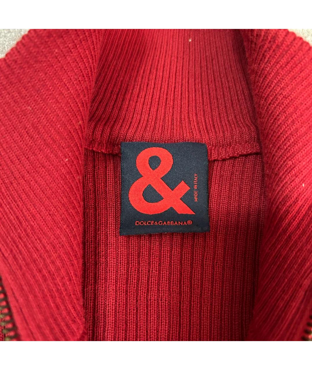 DOLCE&GABBANA Бордовый джемпер / свитер, фото 2