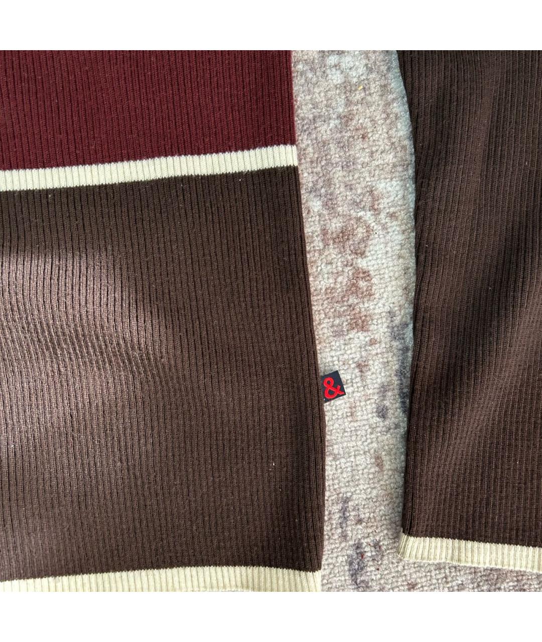 DOLCE&GABBANA Бордовый джемпер / свитер, фото 3