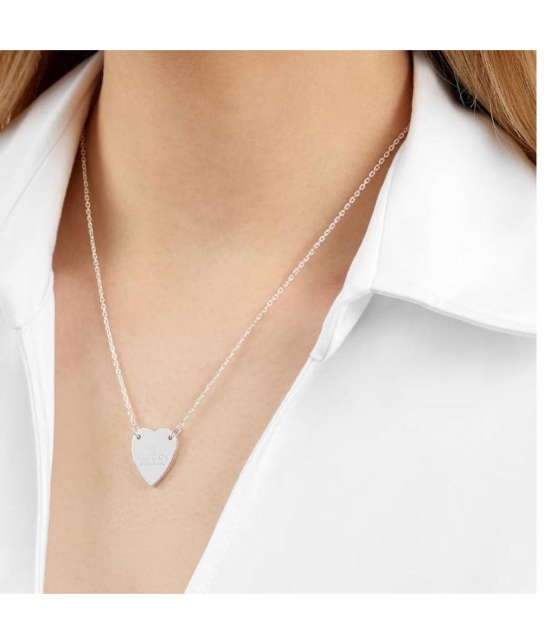 GUCCI Серебряная серебряная подвеска, фото 5