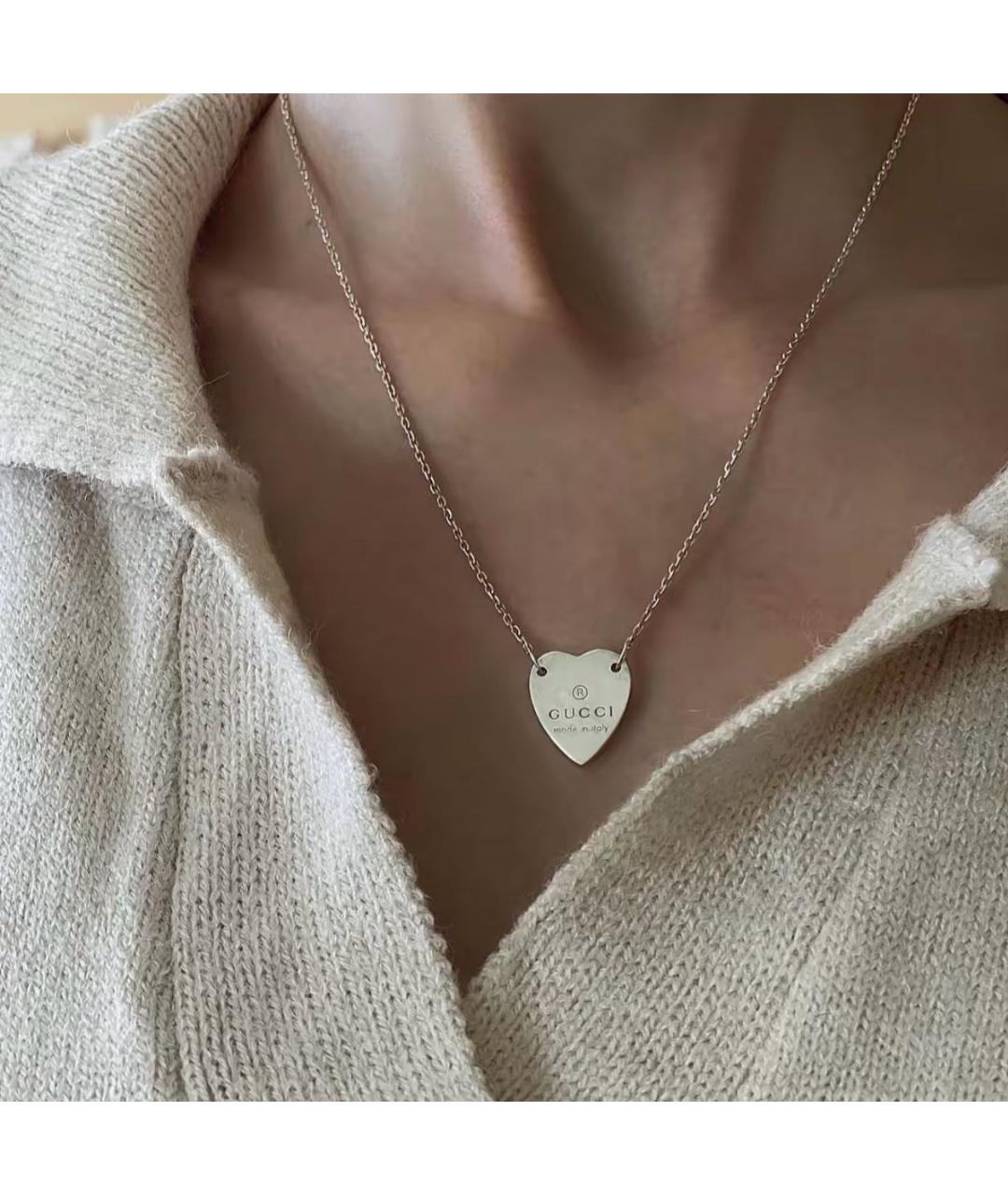 GUCCI Серебряная серебряная подвеска, фото 6