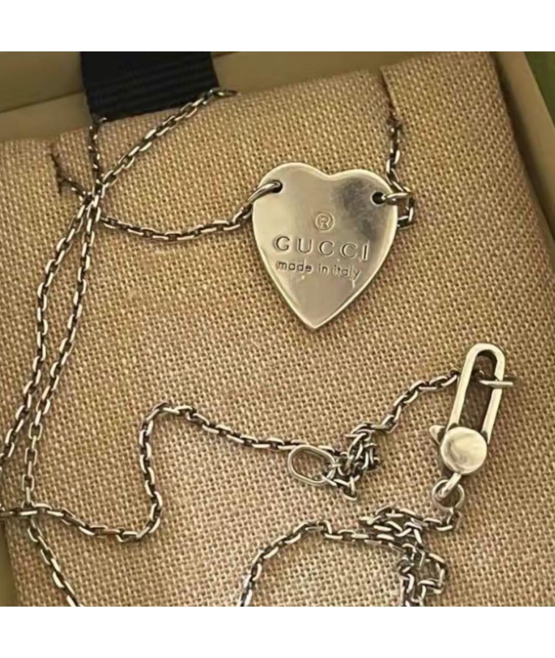 GUCCI Серебряная серебряная подвеска, фото 7