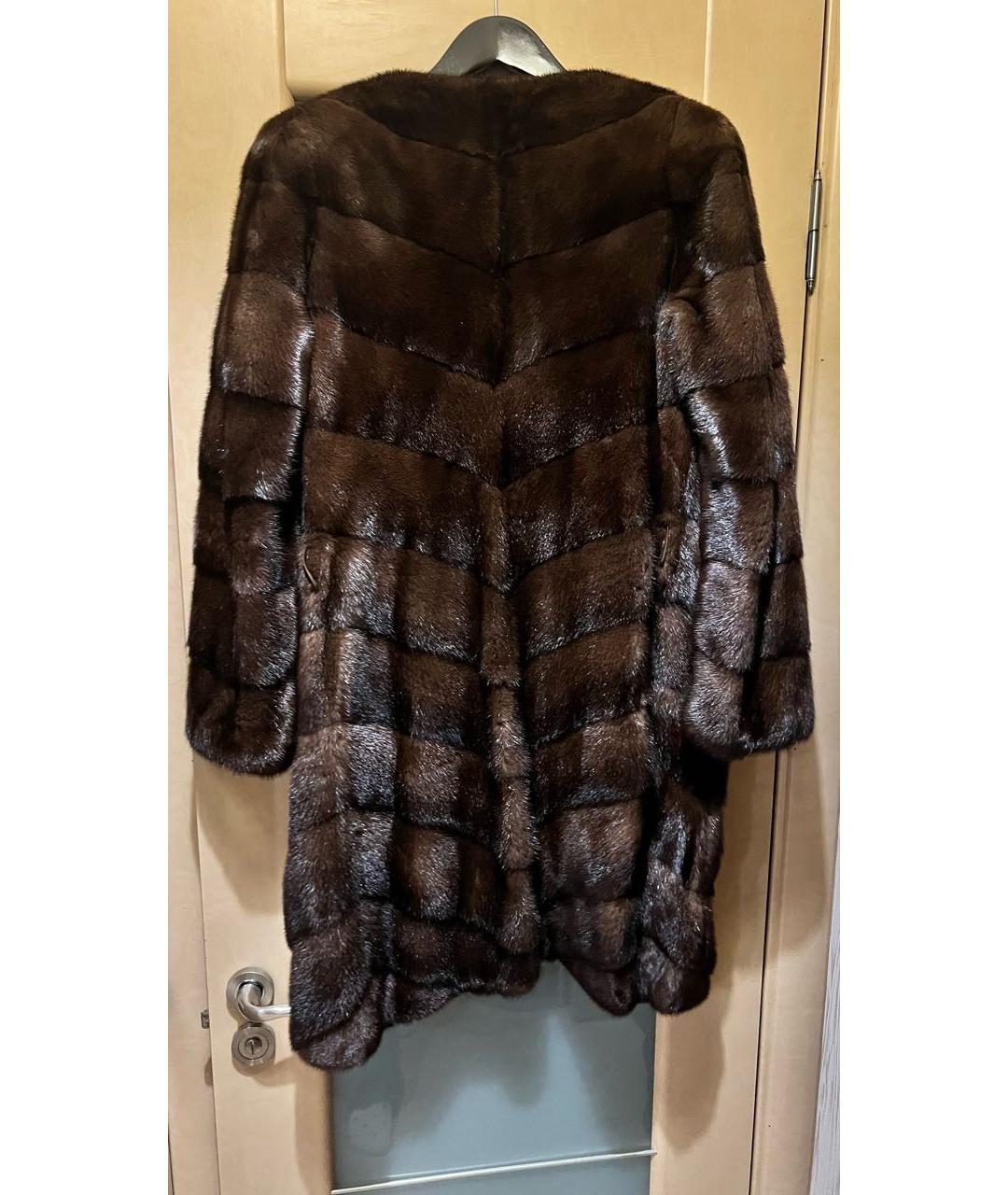 BRASCHI Коричневая меховая шуба, фото 2