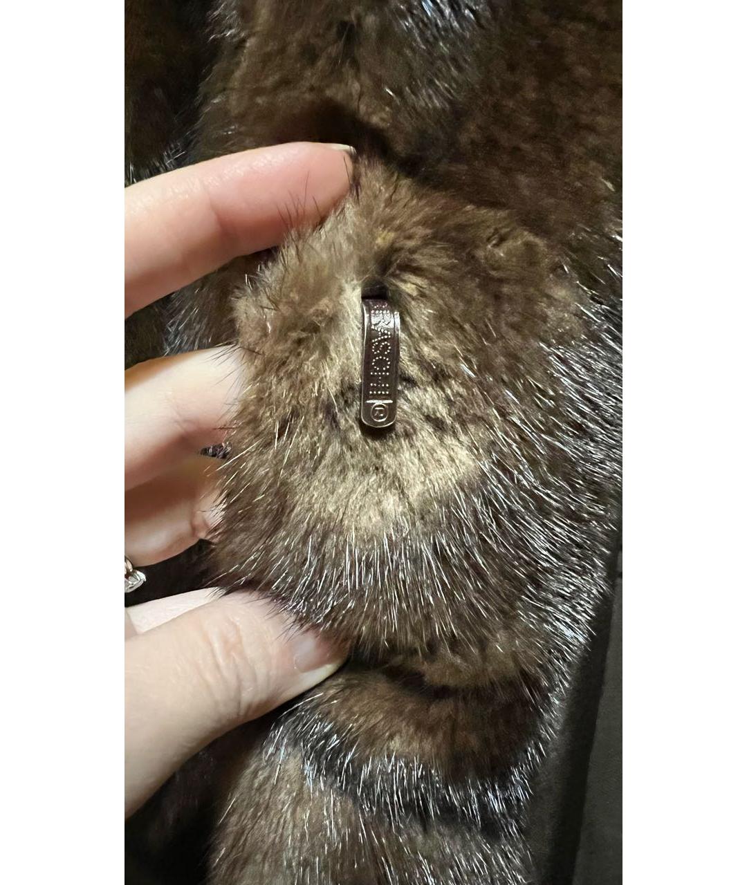 BRASCHI Коричневая меховая шуба, фото 4