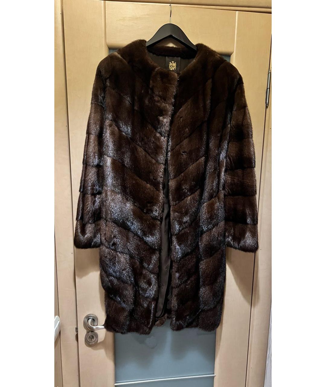 BRASCHI Коричневая меховая шуба, фото 8