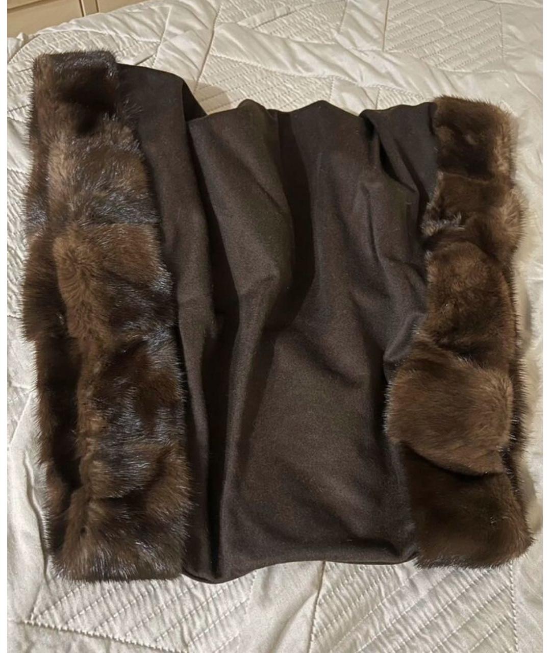 BRASCHI Коричневая меховая шуба, фото 8
