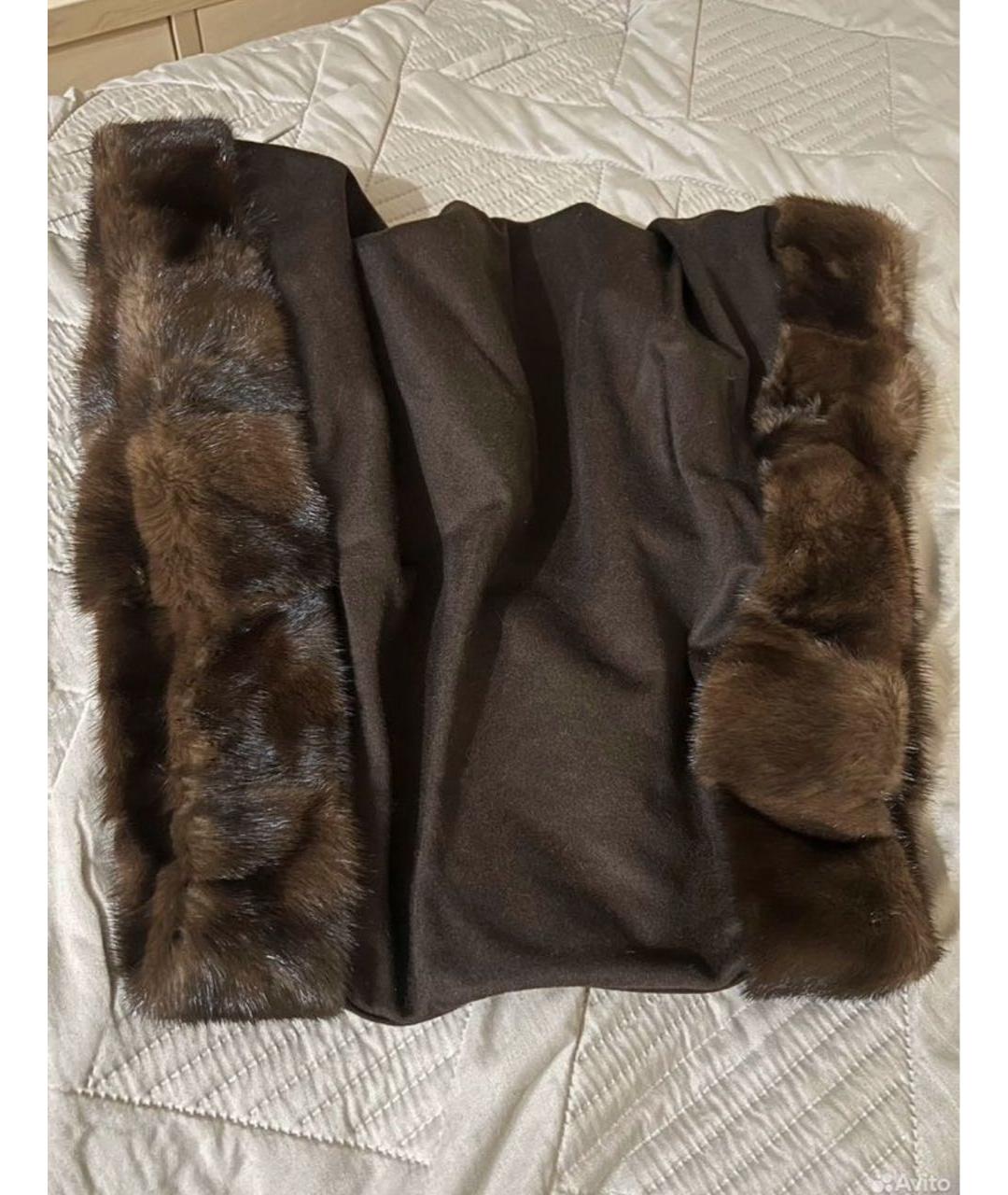 BRASCHI Коричневая меховая шуба, фото 7