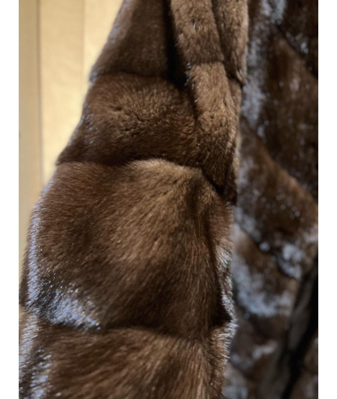 BRASCHI Коричневая меховая шуба, фото 5