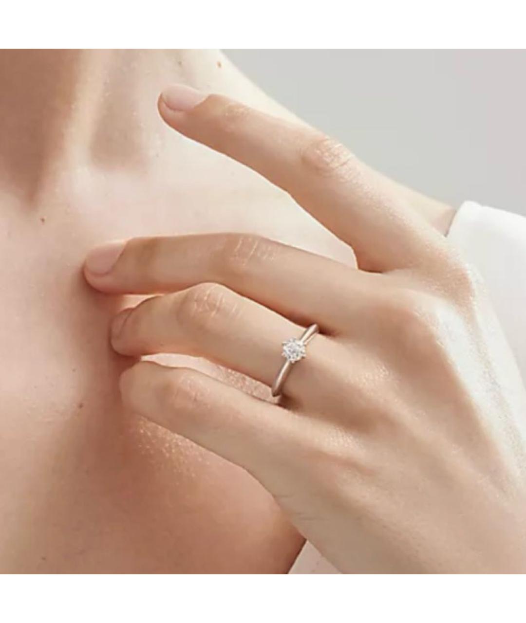 TIFFANY&CO Серебряное платиновое кольцо, фото 5