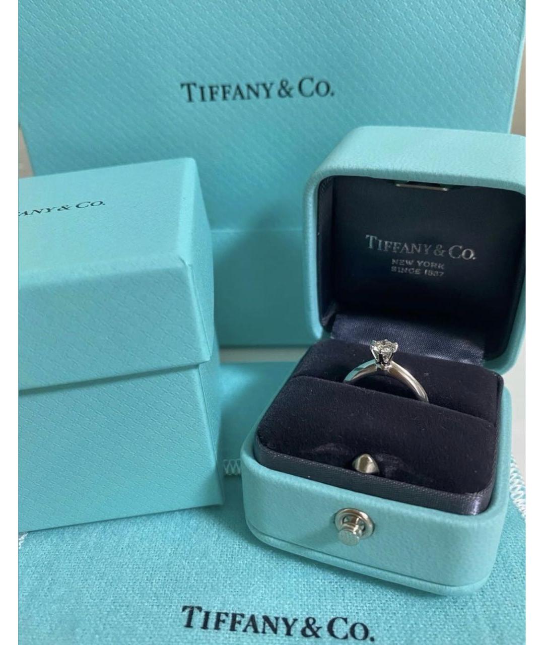 TIFFANY&CO Серебряное платиновое кольцо, фото 3