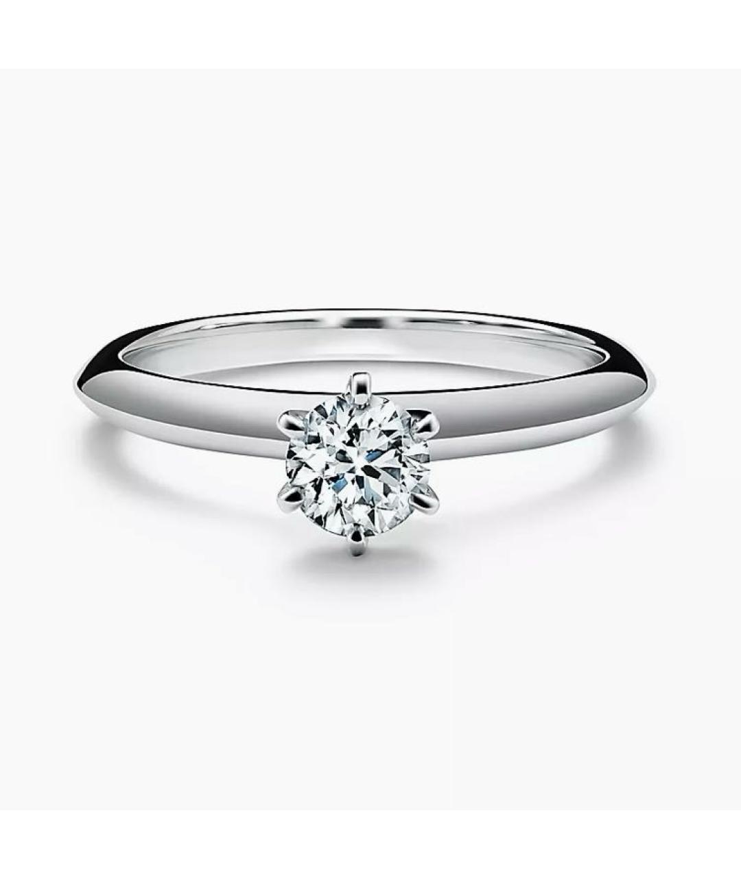 TIFFANY&CO Серебряное платиновое кольцо, фото 6