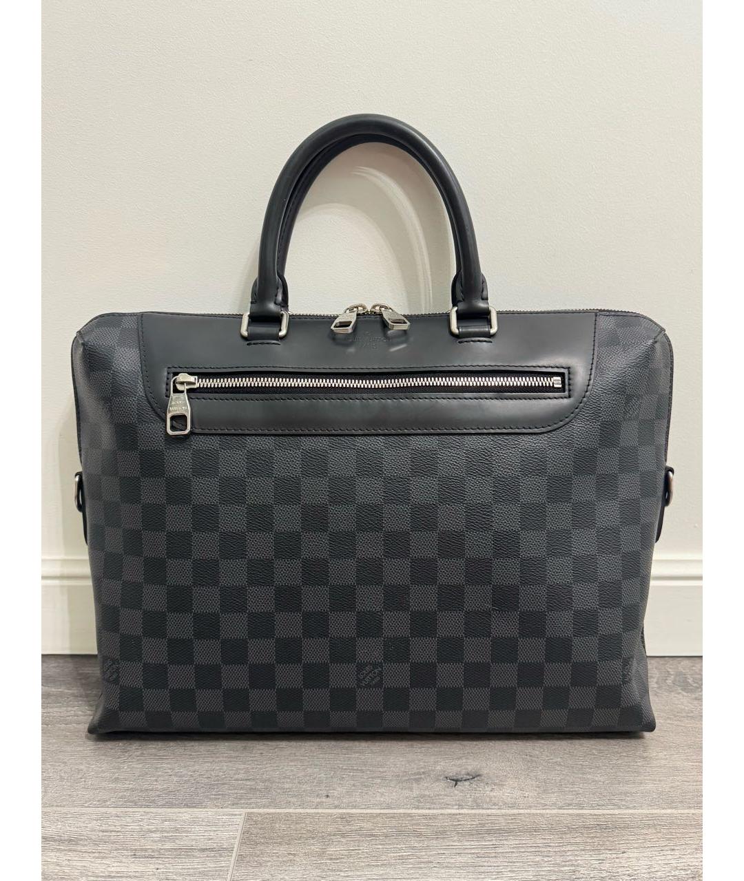 LOUIS VUITTON Черный портфель, фото 9