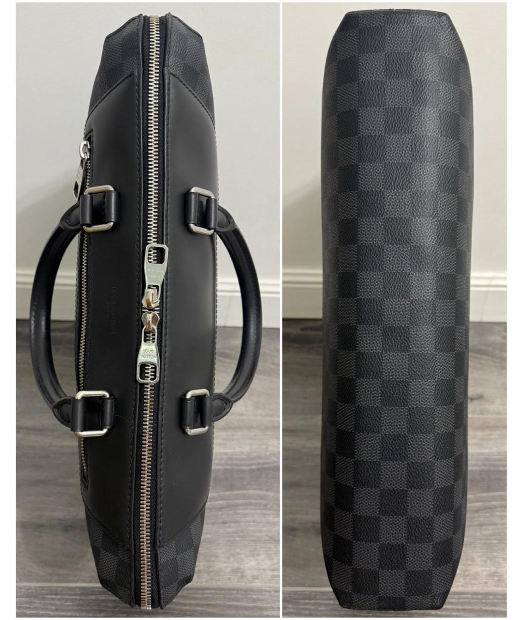 LOUIS VUITTON Черный портфель, фото 4