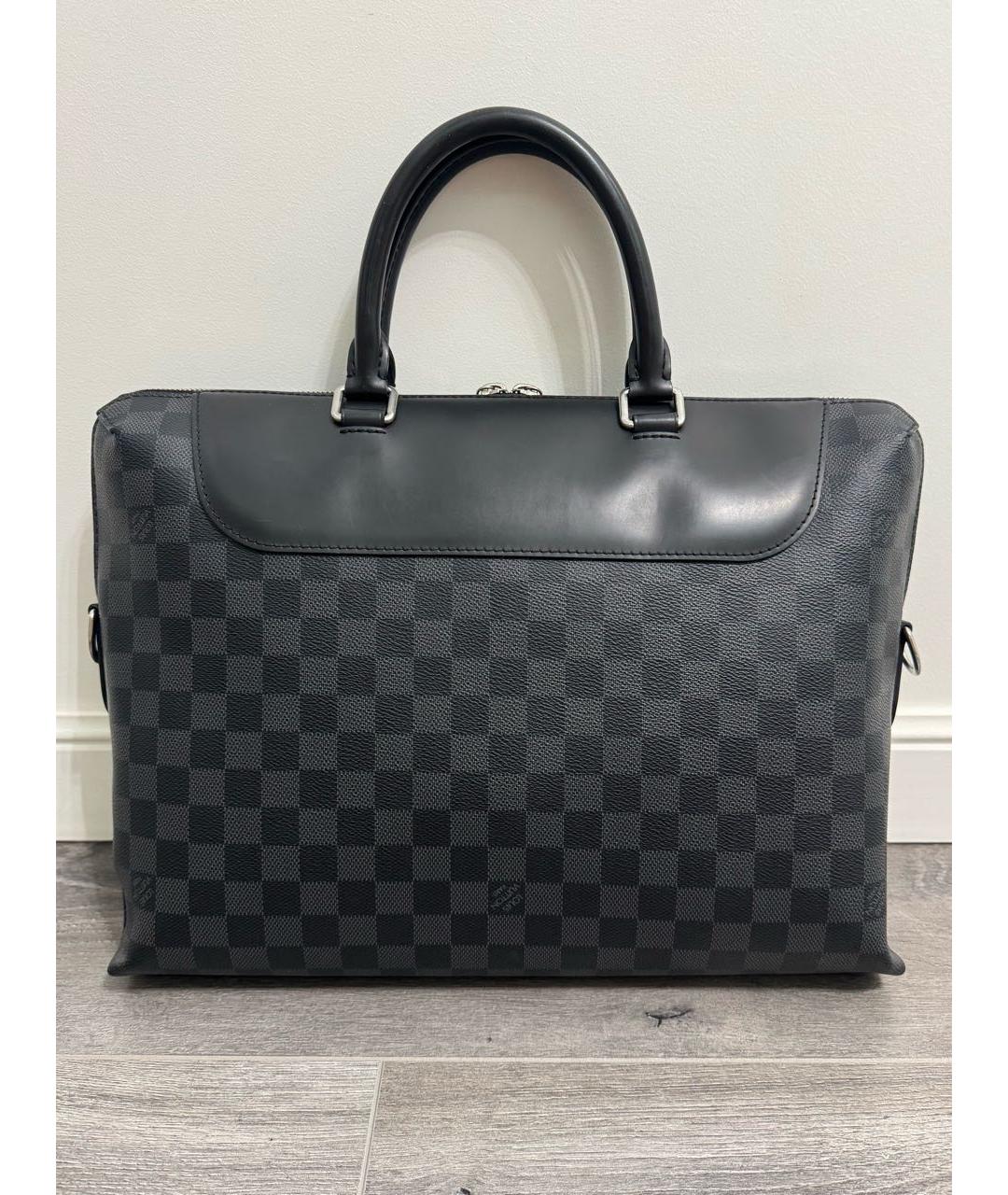 LOUIS VUITTON Черный портфель, фото 2