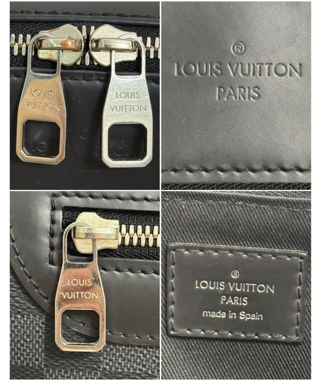 LOUIS VUITTON Черный портфель, фото 6