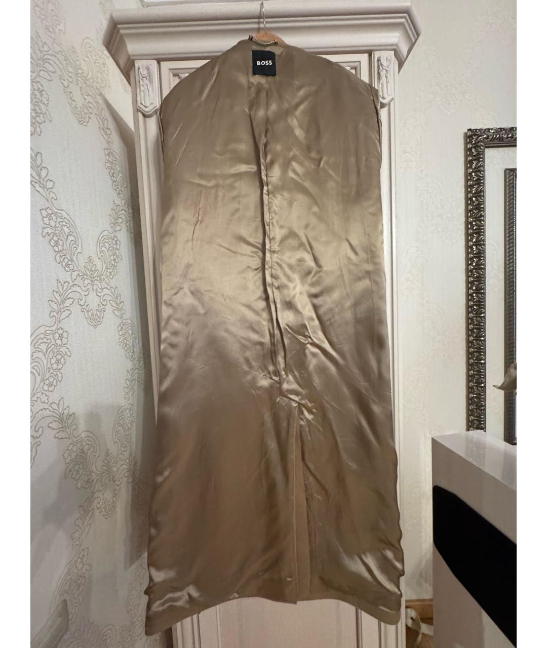 HUGO BOSS Горчичное шерстяное пальто, фото 6