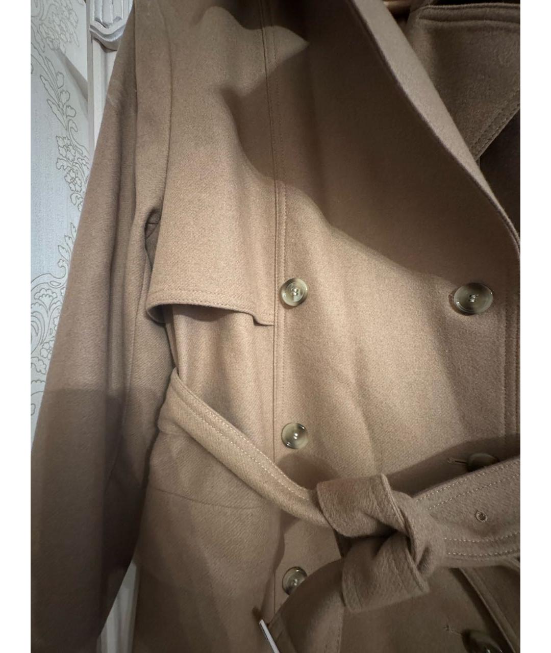 HUGO BOSS Горчичное шерстяное пальто, фото 4