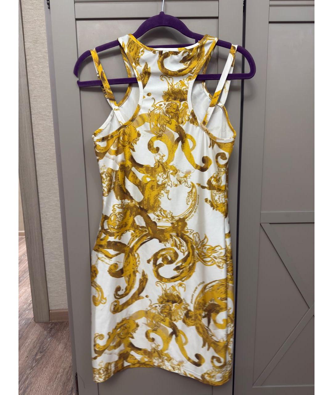 VERSACE Мульти полиэстеровое коктейльное платье, фото 2