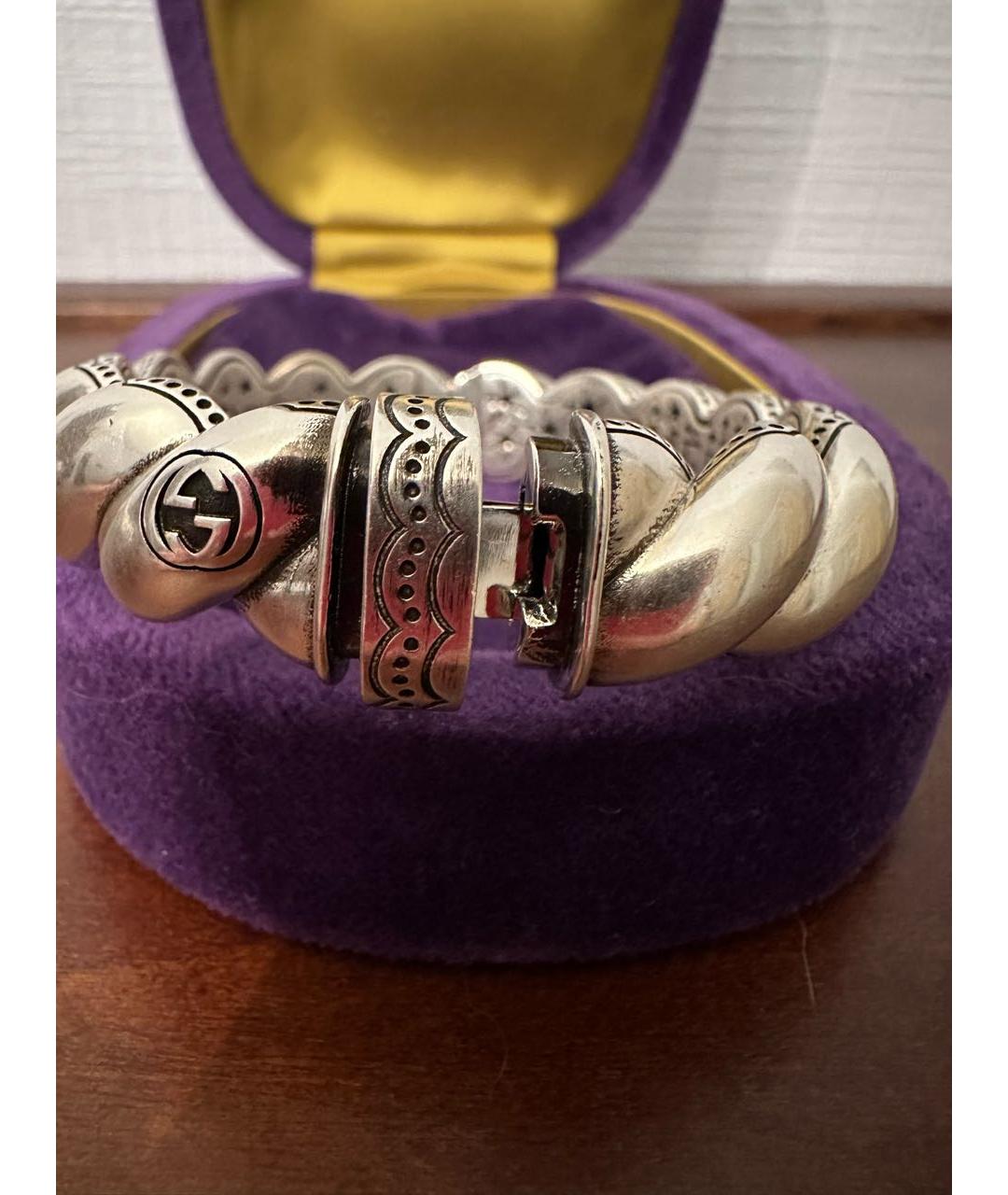 GUCCI Серебрянный серебряный браслет, фото 2