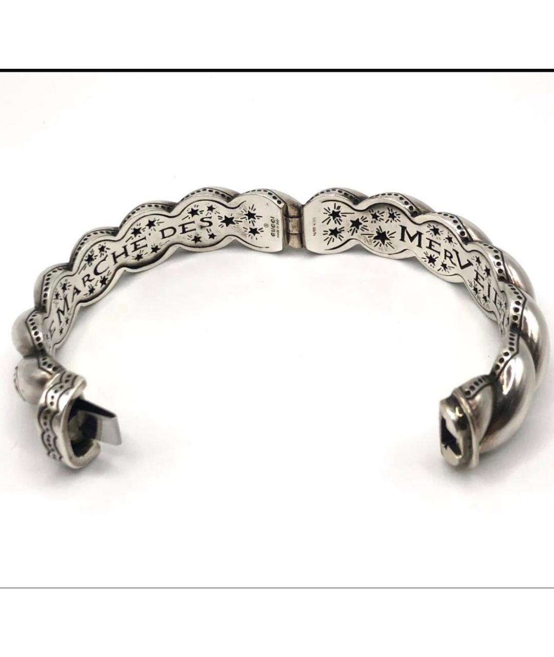 GUCCI Серебрянный серебряный браслет, фото 7