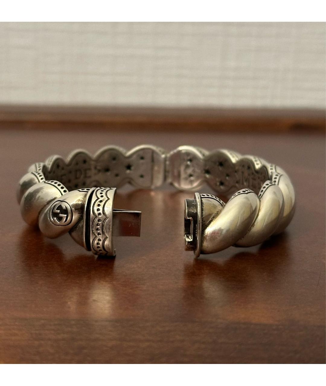 GUCCI Серебрянный серебряный браслет, фото 6