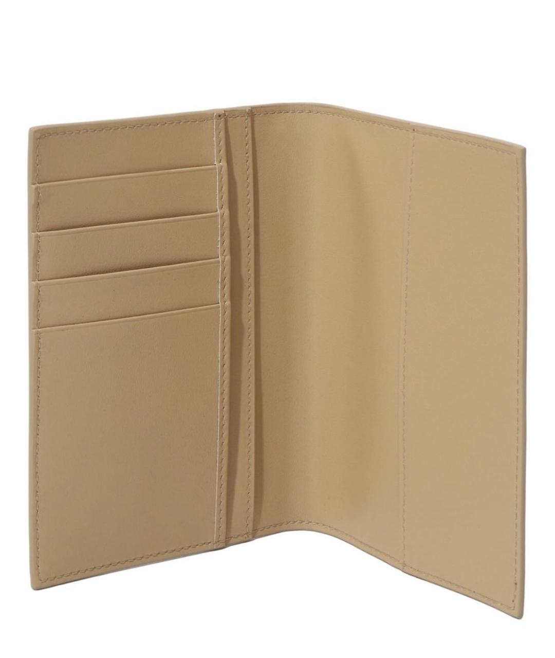 DOLCE&GABBANA Бежевый кожаный кошелек, фото 7