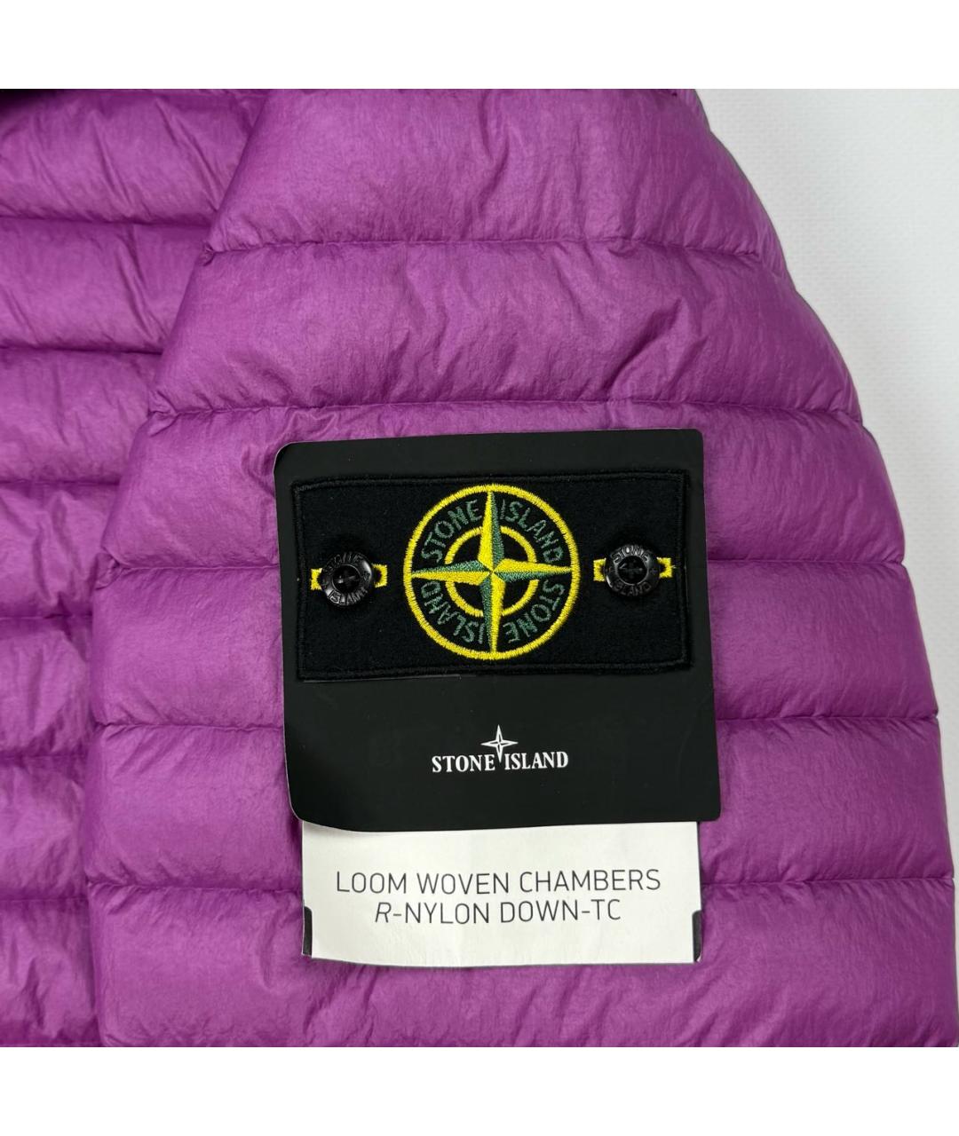 STONE ISLAND Фиолетовая полиэстеровая куртка, фото 4