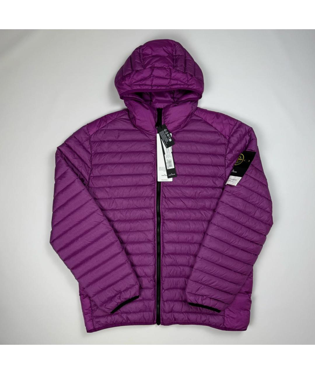 STONE ISLAND Фиолетовая полиэстеровая куртка, фото 6