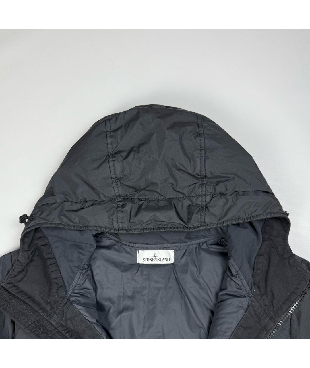 STONE ISLAND Черный пуховик, фото 3