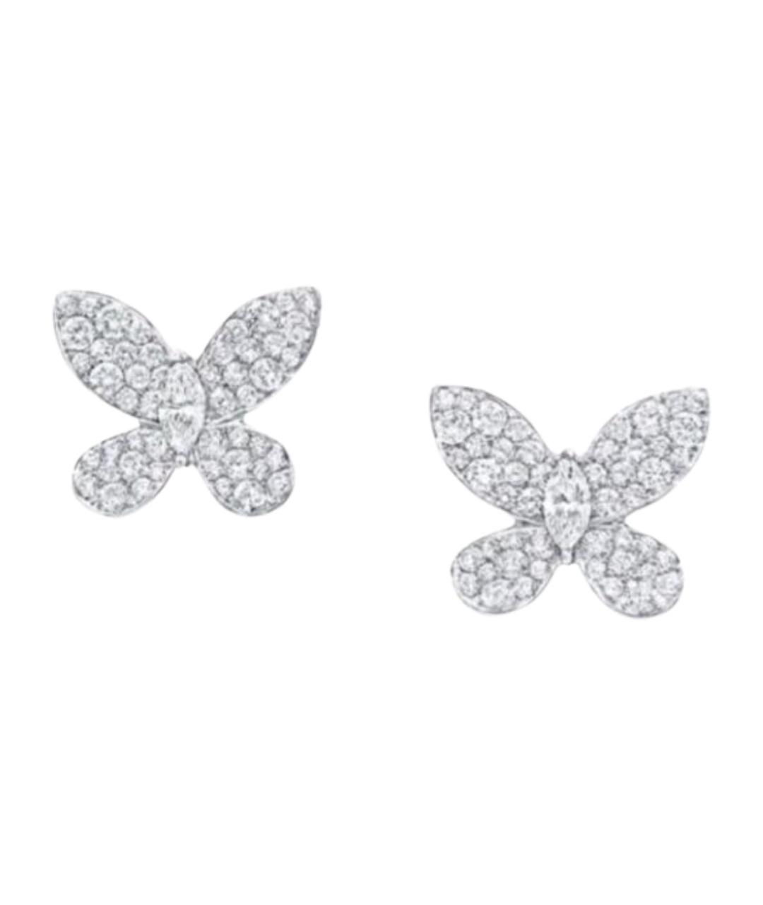 GRAFF Серебряные серьги из белого золота, фото 1