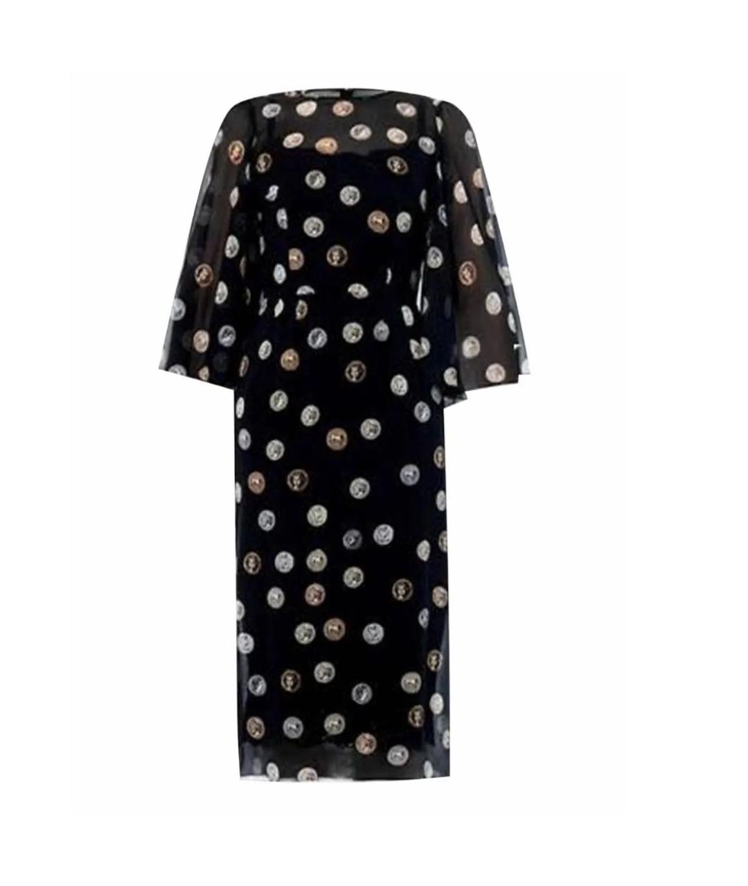 DOLCE&GABBANA Черное шелковое вечернее платье, фото 1